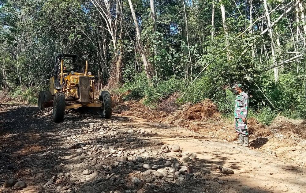 Satgas TMMD Kejar Target Pekerjaan Jalan