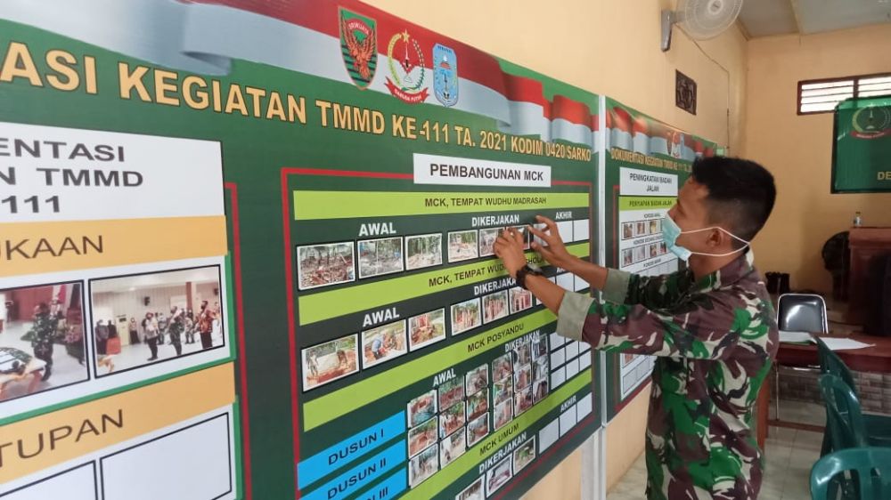 Tim Posko TMMD 111 Siapkan Dokumentasi Kegiatan, Jelang Penutupan