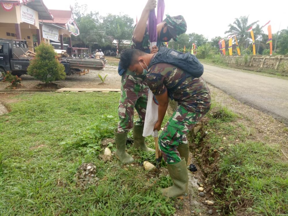 Satgas Siapkan Umbul-Umbul, Persiapan Penutupan TMMD