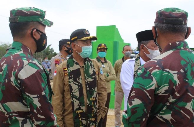 Danrem tinjau Tugu Prasasti TMMD ke 111