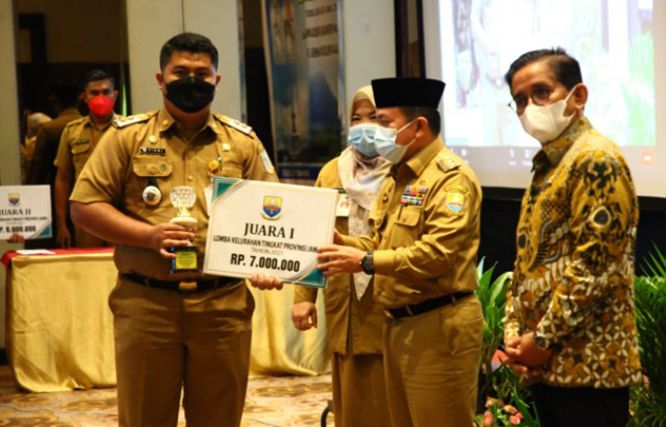 Juara Satu Kelurahan Berprestasi Tingkat Provinsi, Lebak Bandung Wakili Jambi ke Tingkat Nasional