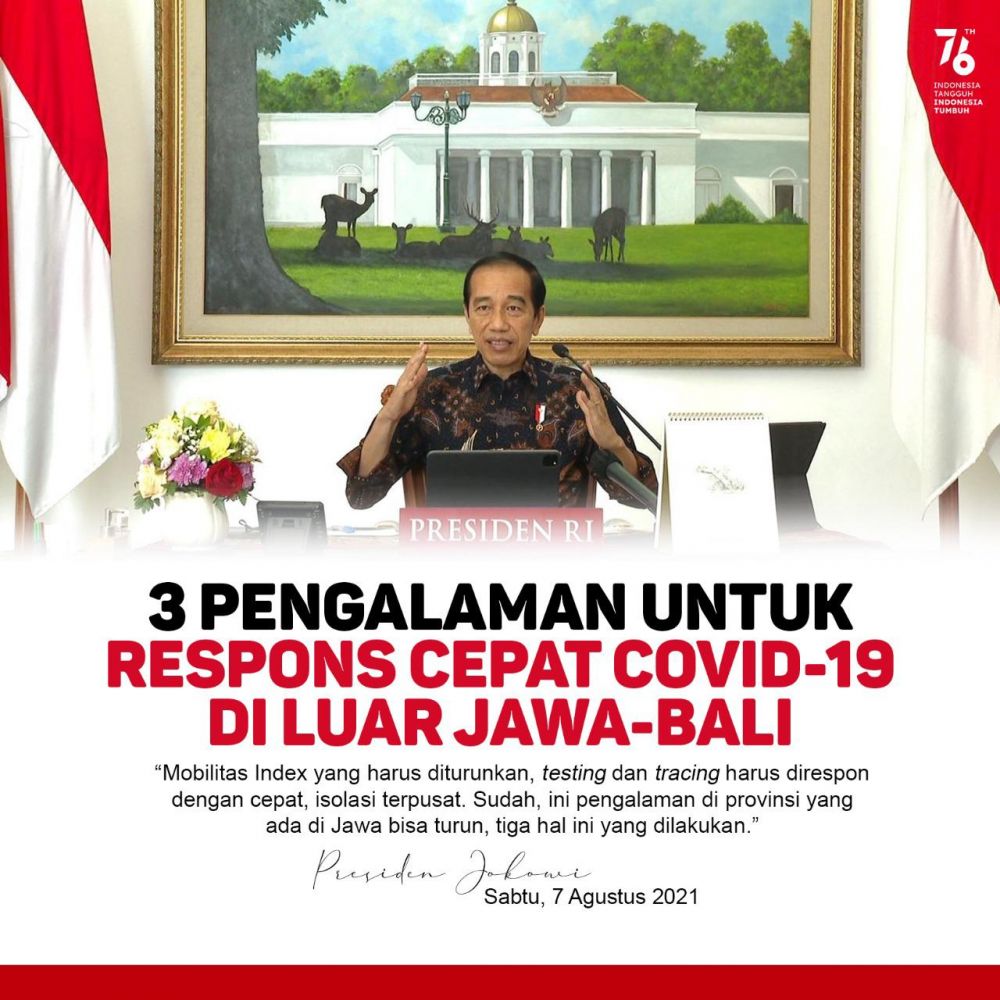 Ini Penjelasan Jokowi Soal 3 Respon Cepat untuk Luar Jawa-Bali