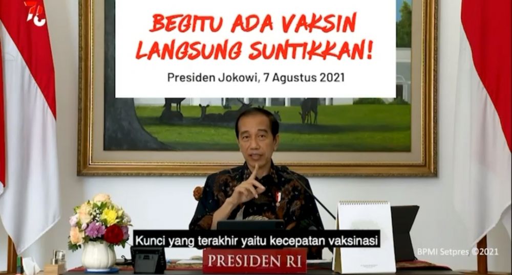 Stok Vaksin Jangan Terlalu Lama, Jokowi: Habis, Langsung Minta ke Pusat