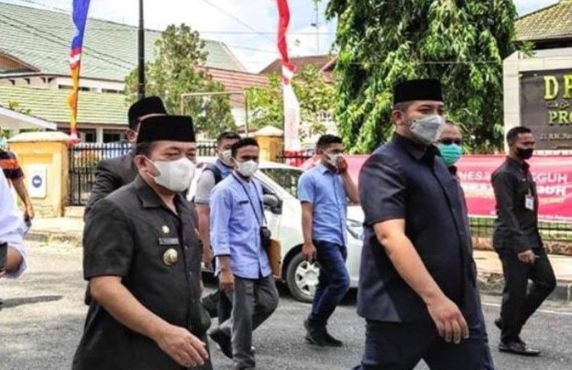 Pinto Ketua Satgas Penanganan Covid-19 DPRD Dampingi Gubernur Sidak ke RSUD Raden Mattaher