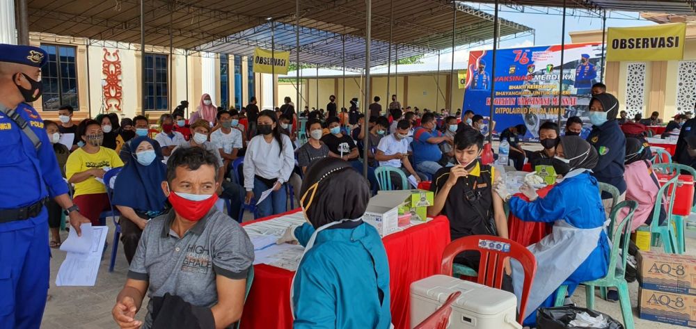 Tiga Hari Pelaksanaan, Vaksinasi Polda Jambi Capai 3.617 Orang
