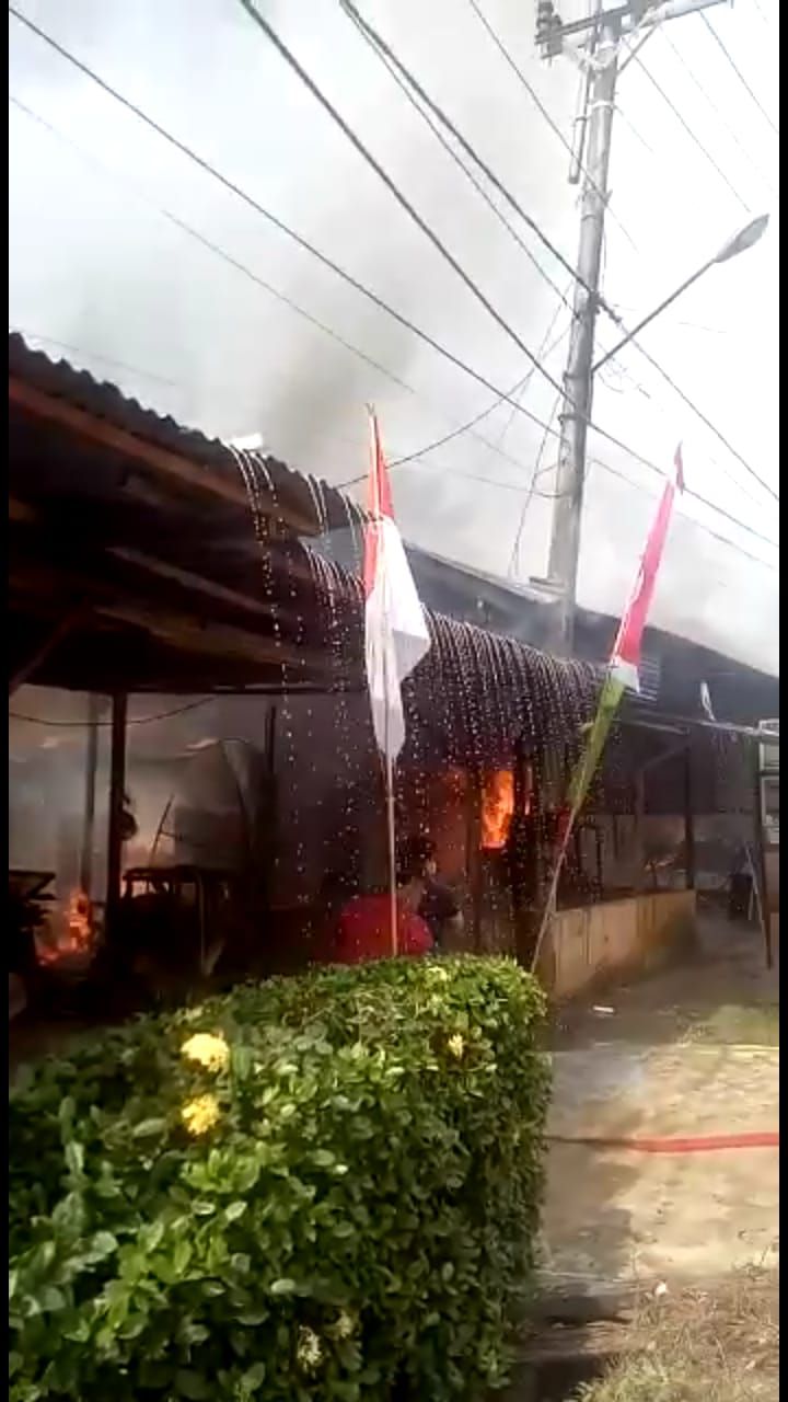 Gas Elpiji Meledak, Sanggar Seni di Bangko Terbakar