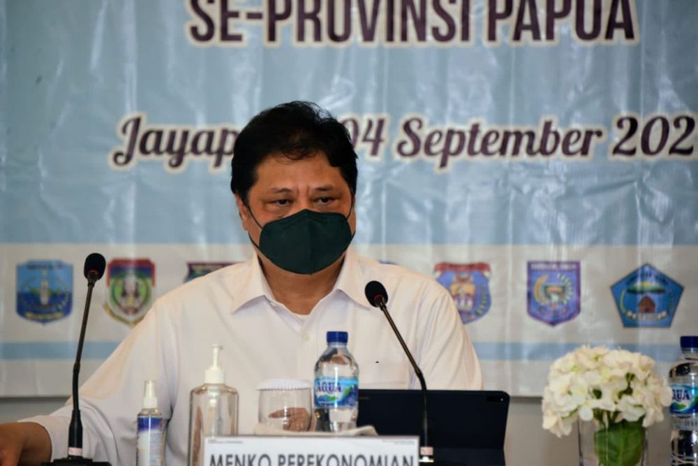 Jelang PON XX, Menko Airlangga Ingatkan Kepala Daerah se Provinsi Papua untuk Tekan Kasus Covid-19 
