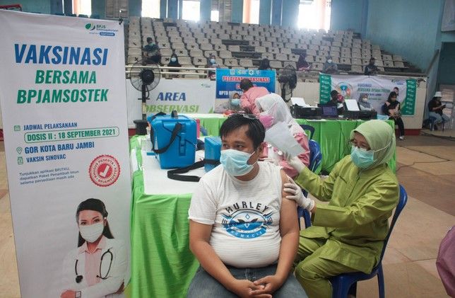 BPJS Ketenagakerjaan Cabang Jambi Gelar Vaksinasi Covid-19 