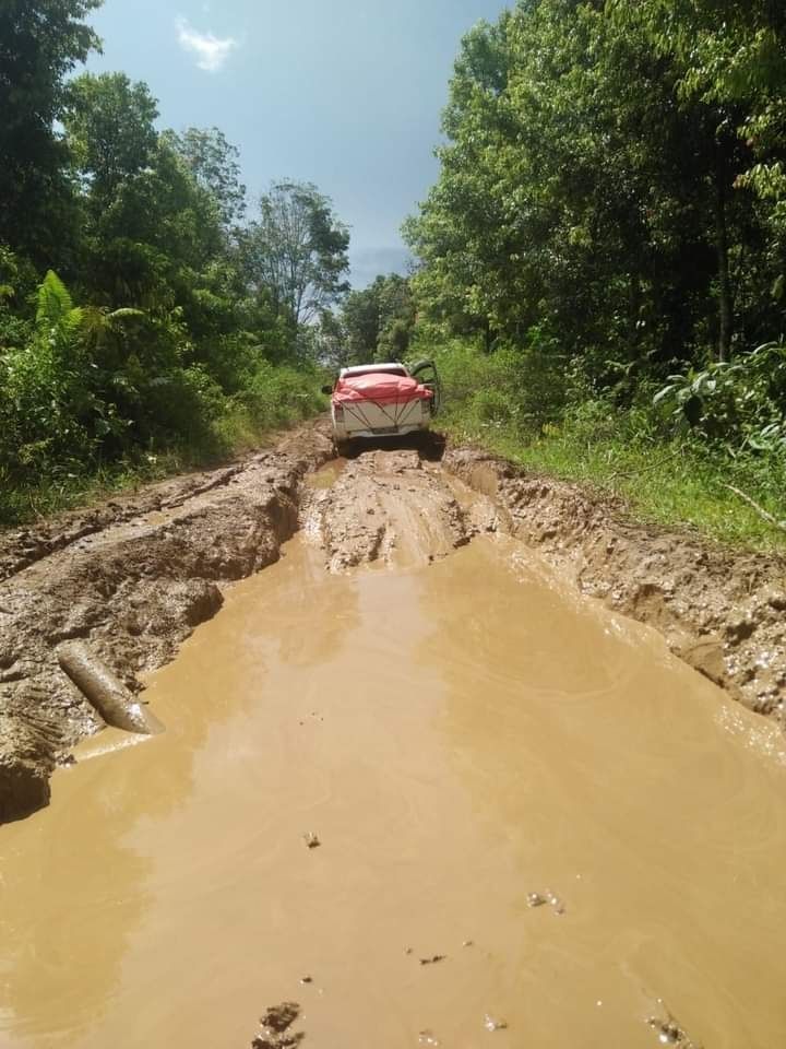 Sejumlah Jalan di Merangin Lumpuh