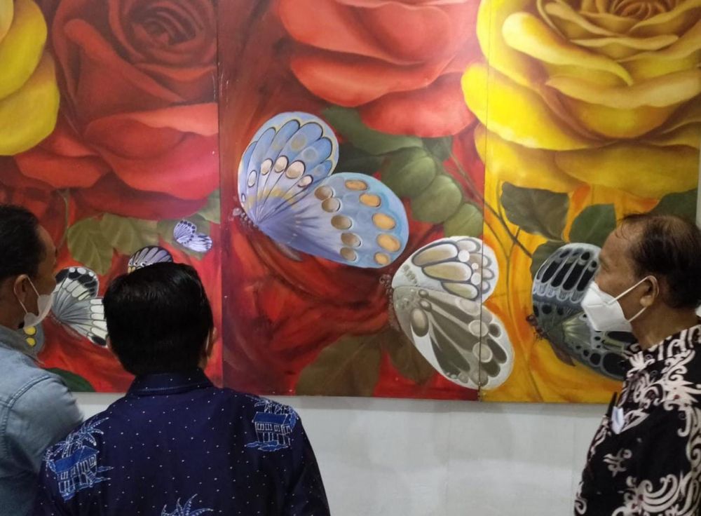  Gubernur Al Haris Minta Lukisan Mawar Tampil di Hut Provinsi Jambi 2022 Nanti