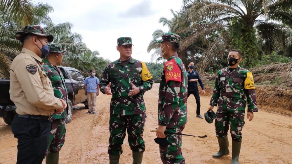 Tim Wasev Tinjau Jalan TMMD ke-112 Kodim 0416/Bute