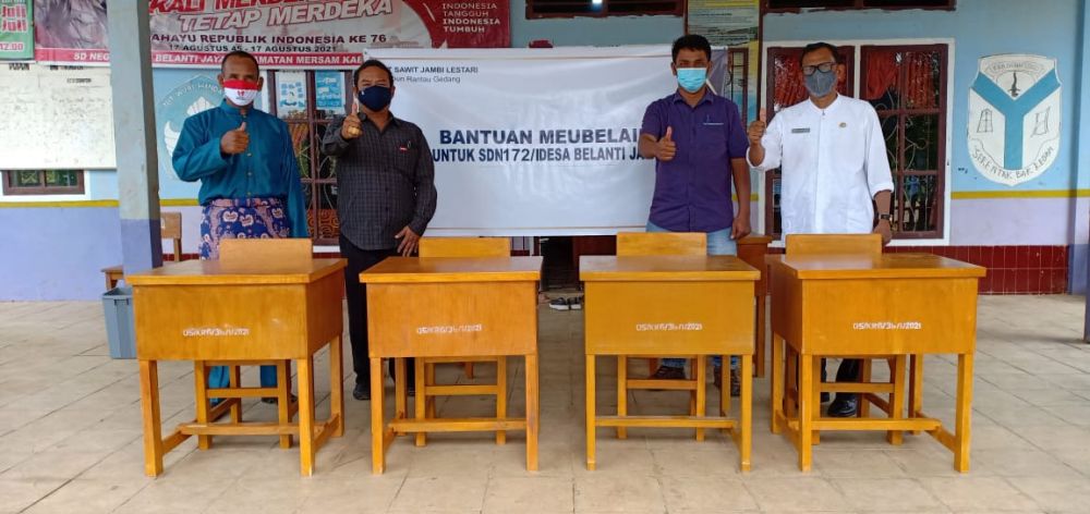 PT SJL Bantu Furnitur Sekolah Model Tunggal, di Tengah Pandemi