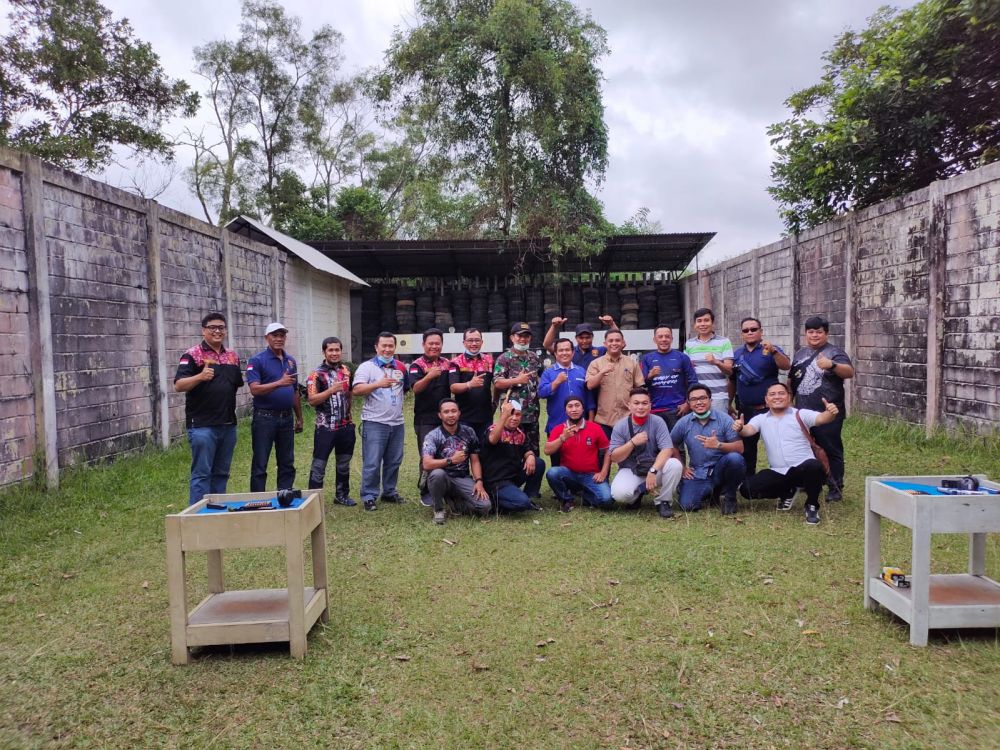 WSB Provinsi Jambi Latihan Menembak Bersama Pengurus Perbakin Provinsi Jambi