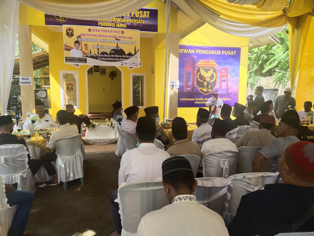 Himpunan Wong Sriwijaya Bersatu Provinsi Jambi Peringati Maulid Nabi Muhammad SAW 