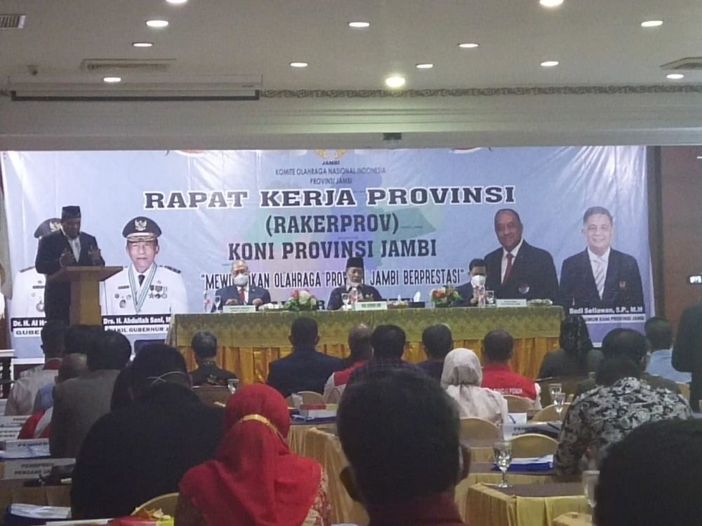 Pengprov Perbakin Jambi Hadiri Rakerprov KONI Provinsi Jambi