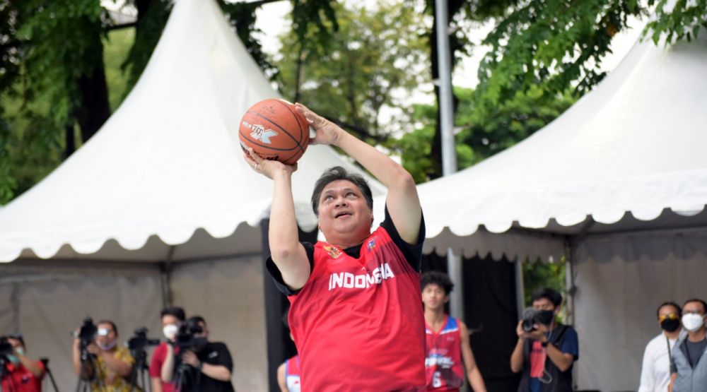 Airlangga Hartarto Dukung Honda DBL 2021, Basket Menuju Sport Industry