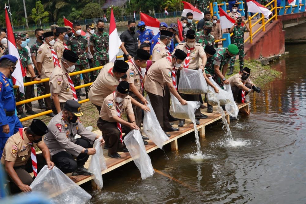 Danrem 042/Gapu Hadiri Pembukaan Perkemahan Wirakarya Nasional ke-14 Tahun 2021 