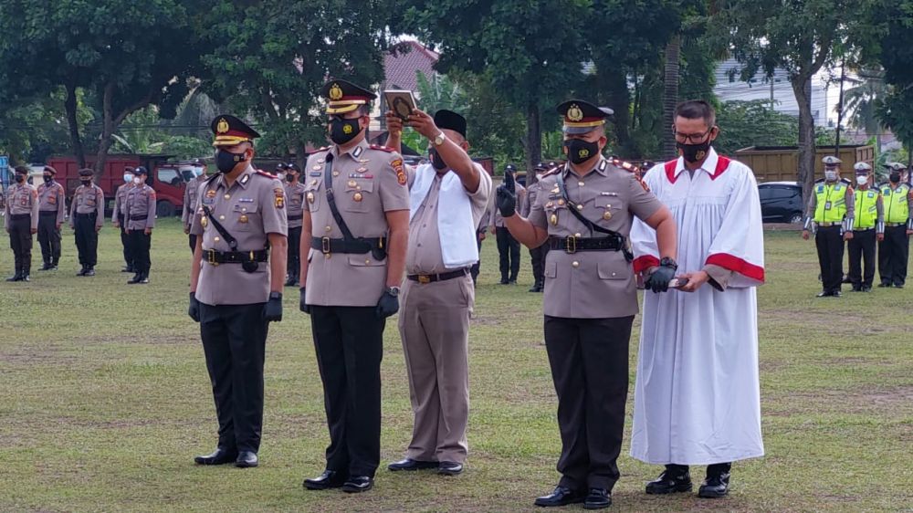 Kapolresta Jambi Pimpin Sertijab Kasat Reskrim dan Kapolsek Kotabaru