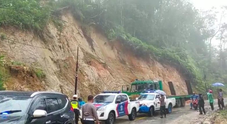 Longsor di Kerinci, Kapolres Kerinci Turun Tangan