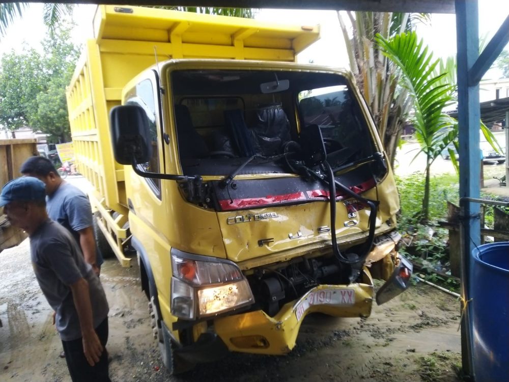 Sempat Kabur Pasca Kecelakaan, Sopir Truk Canter Berhasil Diamankan