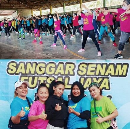 Meriah, Peringati Hari Ibu, Pencinta Senam Zumba Merangin Adakan Party