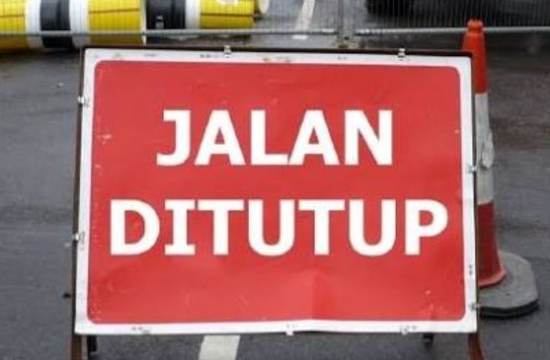 Sejumlah Ruas Jalan Ditutup