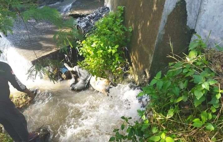 Geger, Jasad Pria Paruh Baya Tersangkut di Jembatan