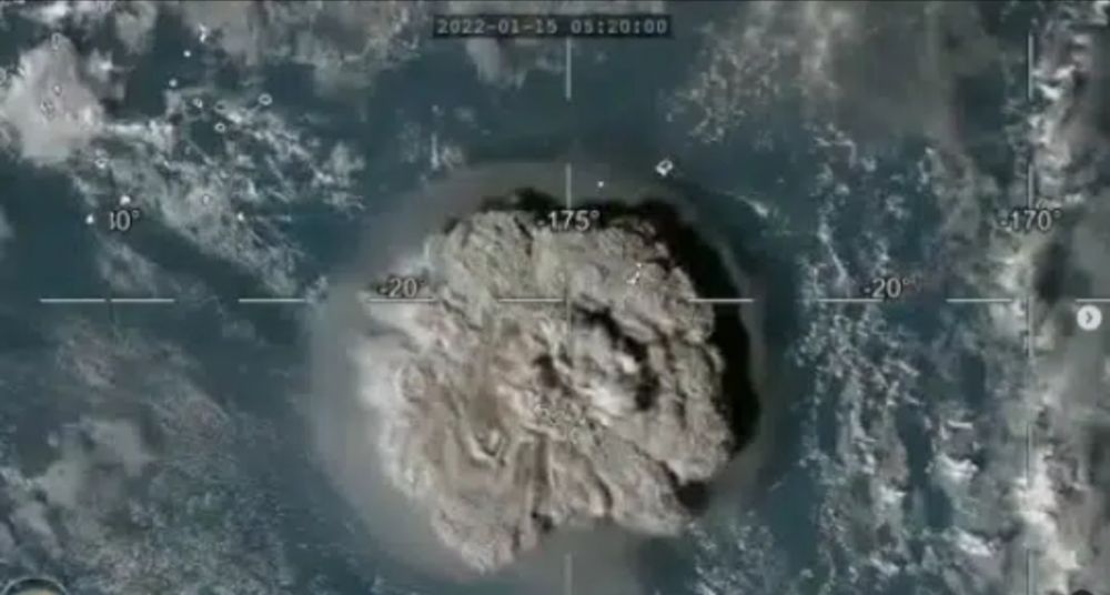 Tsunami Tonga, Detik-detik Gunung Berapi Bawah Laut Meletus Terekam Citra Satelit