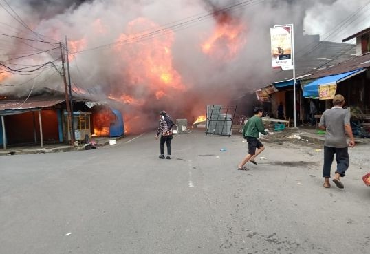 Korban Kebakaran di Kualatungkal, 40 Jiwa Kehilangan Tempat Tinggal