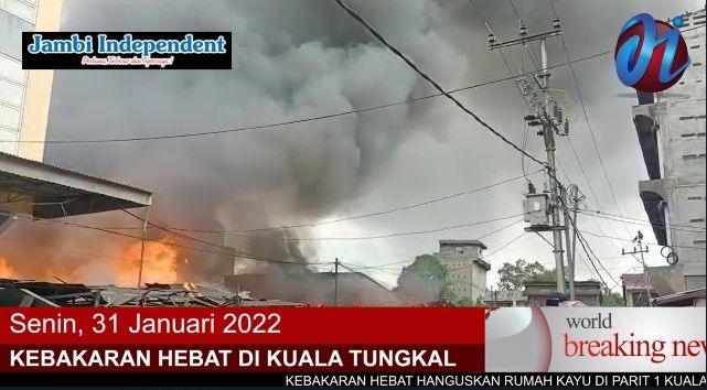 Ini Video Kebakaran di Kualatungkal
