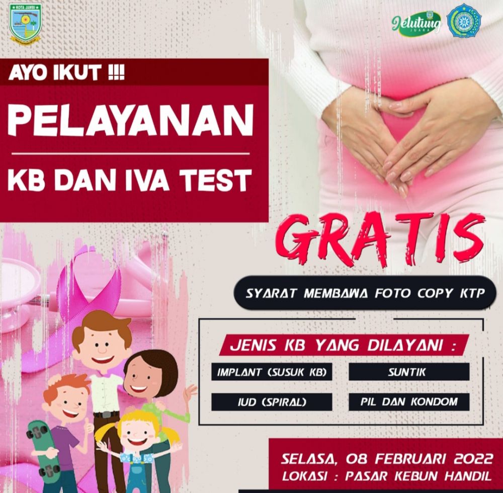 Besok, di Pasar Kebun Handil Layani Pemeriksaan Iva Test dan KB Gratis