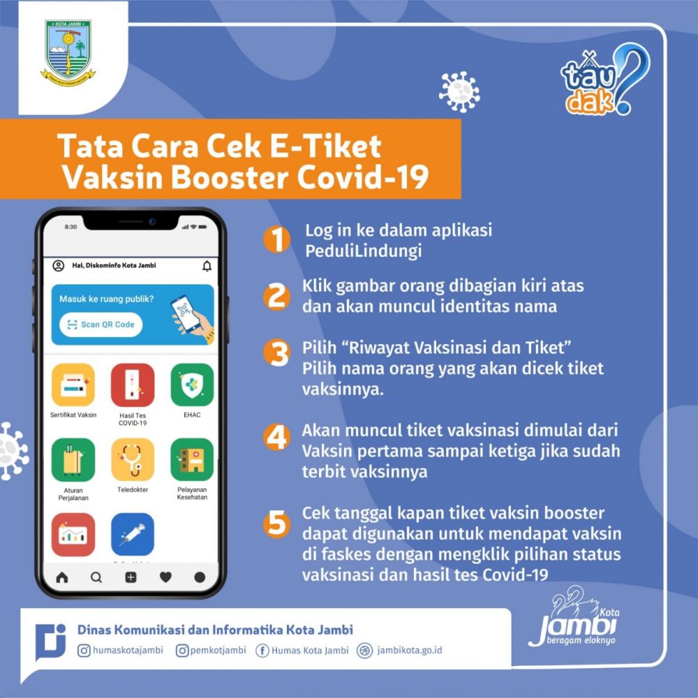 Simak, Ini Cara Cek E-Tiket Vaksin Booster Covid-19