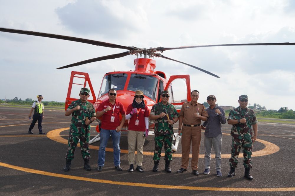 Danrem 042/Gapu Patroli Udara, Pantau Karhutla di Tanjab Timur dan Muarojambi