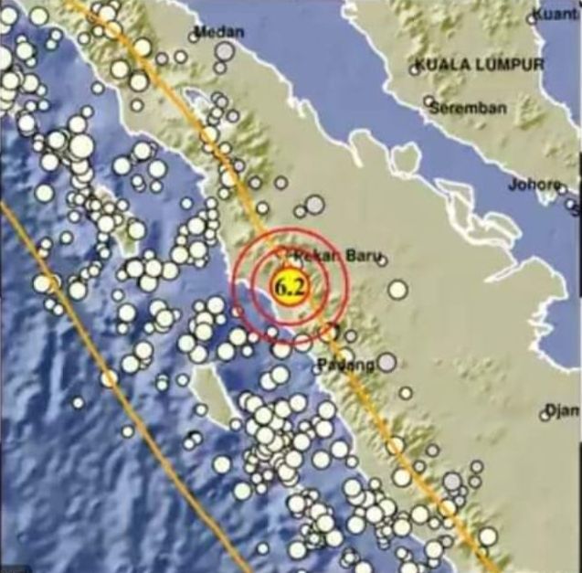 Gempa 6,2 SR di Pasaman Barat, Terasa Hingga Muarobungo Provinsi Jambi