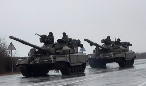 Pasukan Tentara Rusia Telah Masuk Kota Ukraina