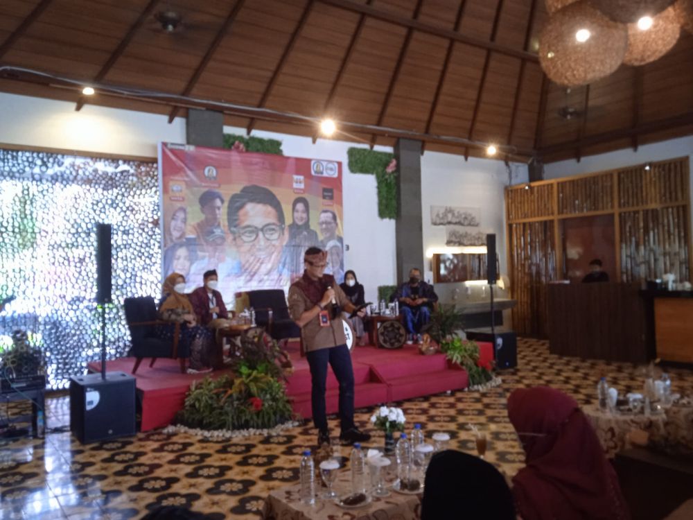 Di Depan UMKM Jambi, Sandiaga Uno Sebut Bawa Wisatawan Luar Negeri ke Jambi