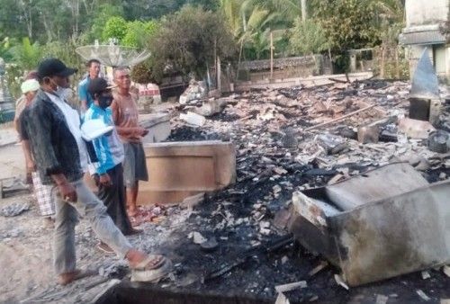 Ditinggal Nyepi, Rumah dan Uang Rp100 Juta Hangus Terbakar