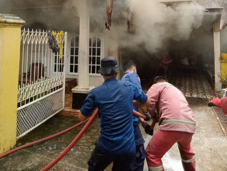 Satu Rumah di Nusa Indah Terbakar karena Arus Pendek