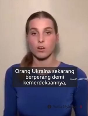 Wanita Ukraina Fasih Bahasa Indonesia, Minta Bantuan Rakyat Indonesia