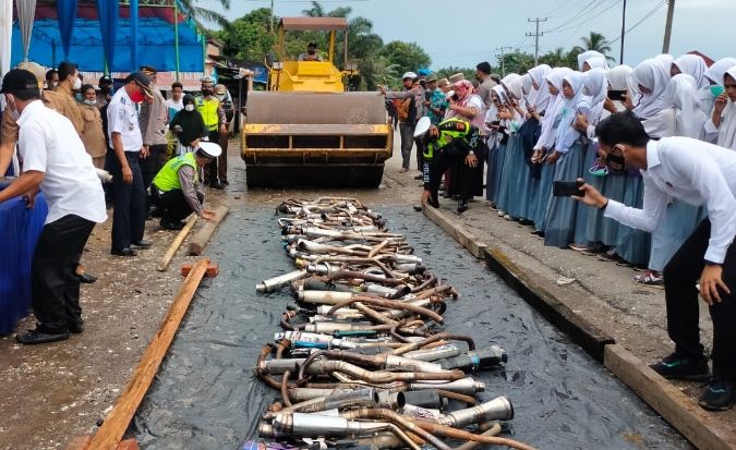 132 Knalpot Brong di Sarolangun Dimusnahkan