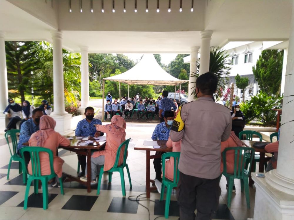 Usai Melaksanakan Apel Gabungan di Kantor Bupati Tanjab Timur, Peserta Langsung Kena Sidak 