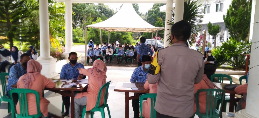 Usai Apel Gabungan, Peserta yang Belum Vaksin Langsung Kena Sidak   