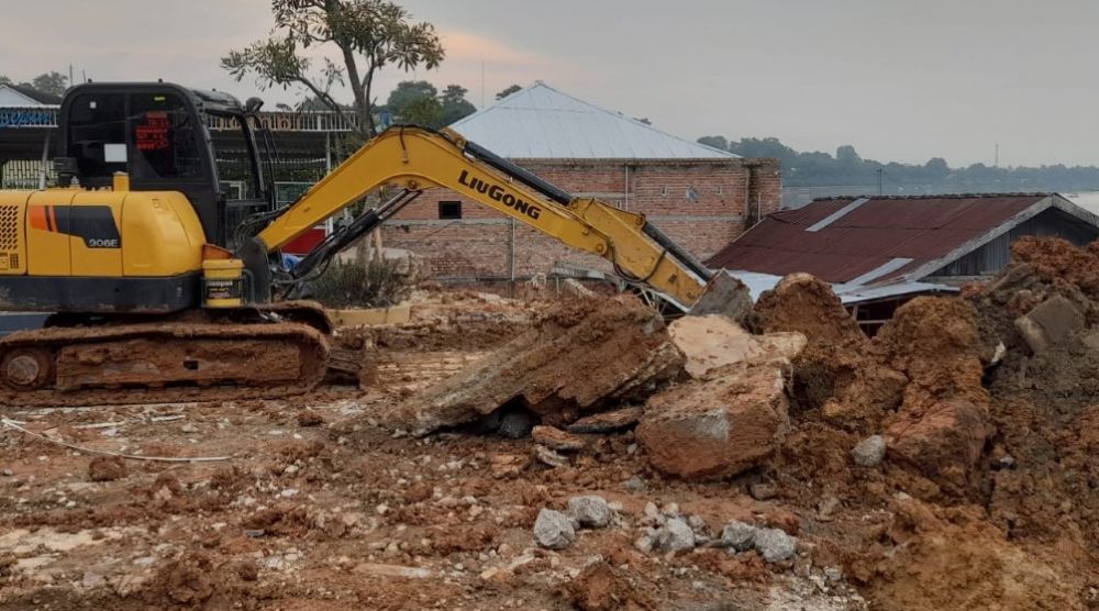 Dinas PUPR Kota Jambi Ubah Kontruksi Taman Kupu-Kupu di Danau Sipin