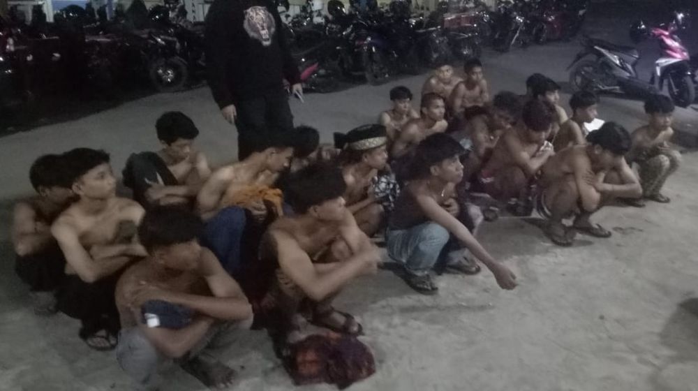 Diduga akan Lakukan Tawuran, 20 Pemuda di Jambi Selatan Diamankan 
