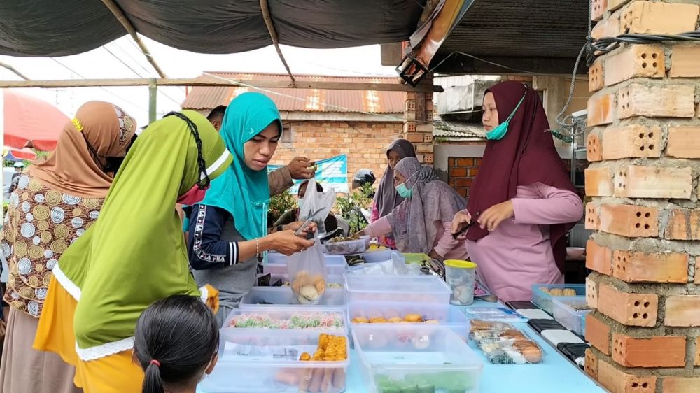 Pedagang di Tanjab Timur Bersyukur Pasar Bedug Kembali Dibuka