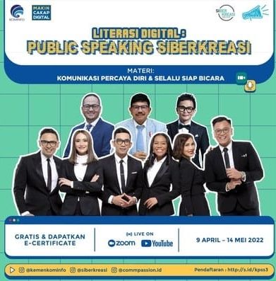 Kemenkominfo melalui GNLD Siberkreasi Gelar Kelas Public Speaking