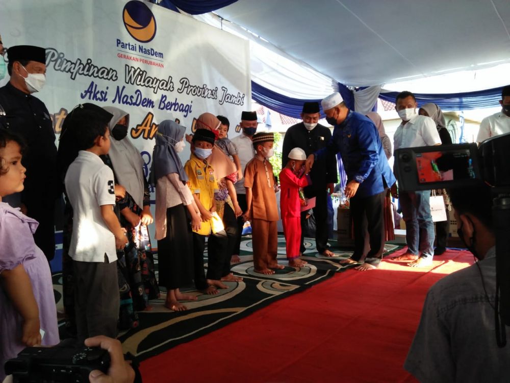 DPW Partai Nasdem Jambi Berbagi, Santuni Anak Yatim dan Fakir
