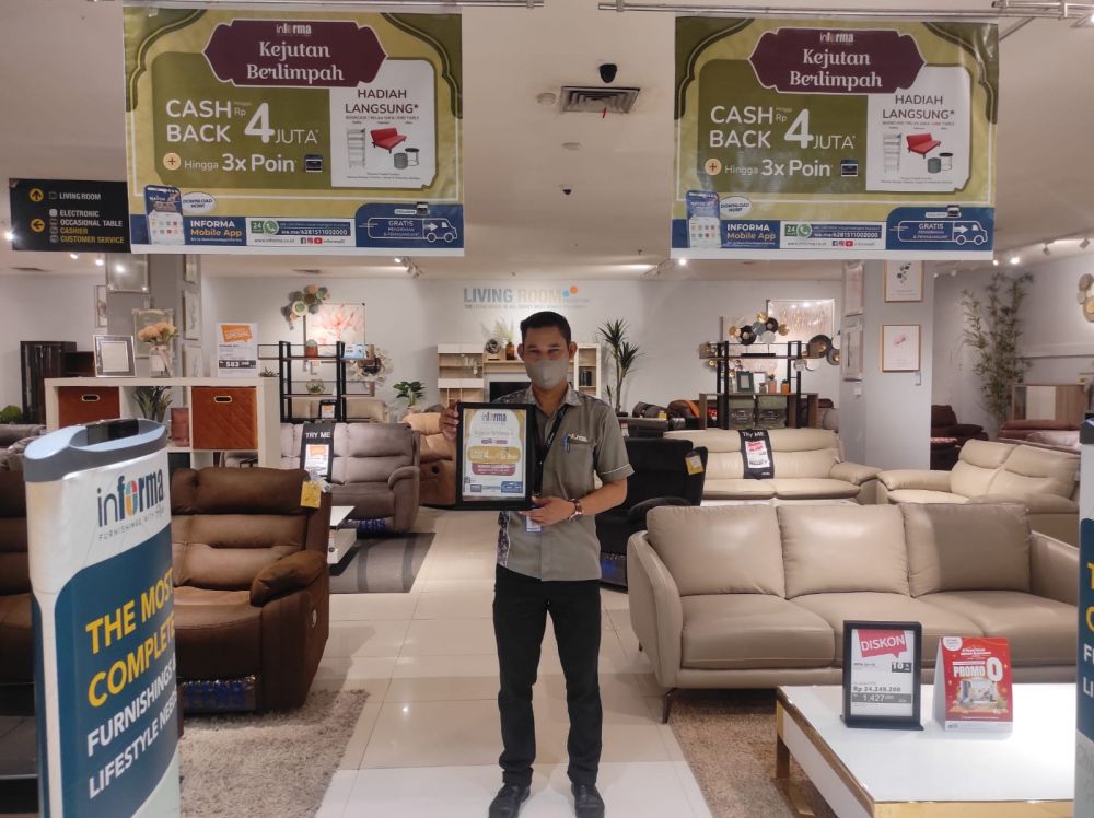 Belanja Furniture di Informa Jambi, Dapat Cash Back Rp 4 Juta Plus Triple Poin