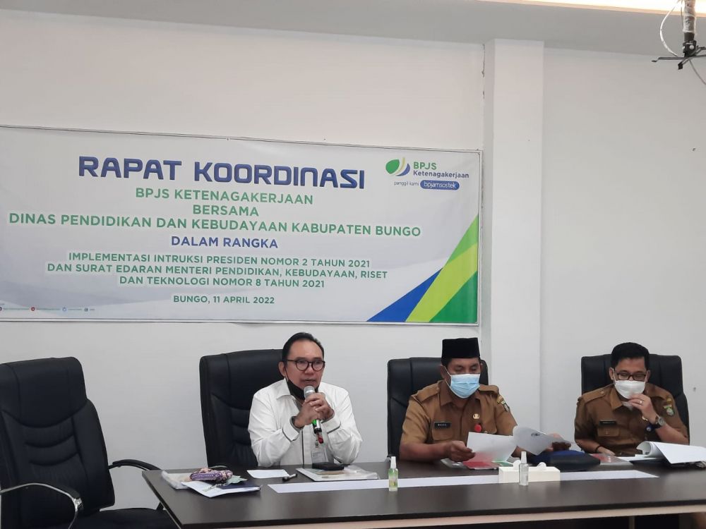 BPJS Ketenagakerjaan Rakor Bersama Dinas Pendidikan