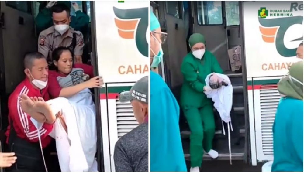 Waduh, Ibu Ini Melahirkan di Bus Saat Perjalanan Mudik